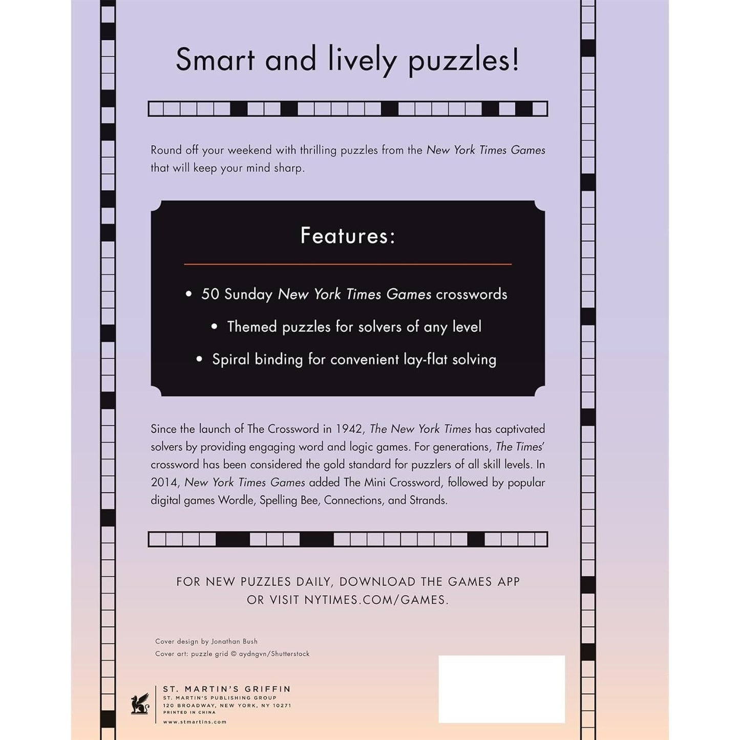 New York Times Games Sunday Crosswords: 50 Themed Puzzles