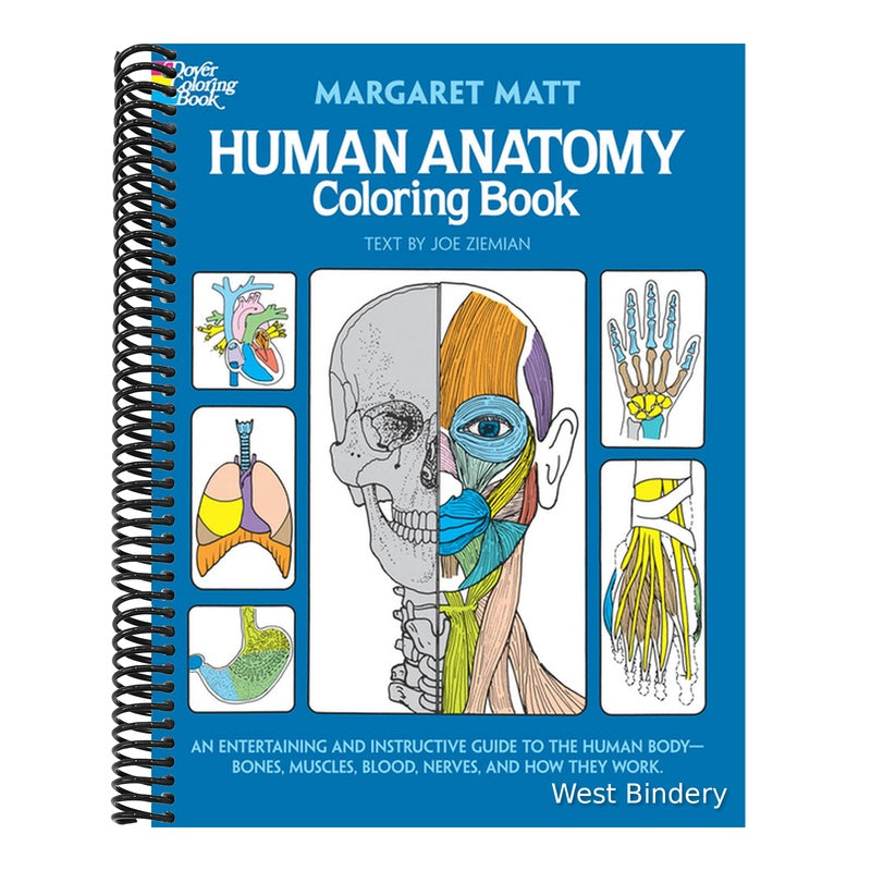 Human Anatomy Coloring Book (Dover Science for Kids Coloring Books) (Spiral Bound)