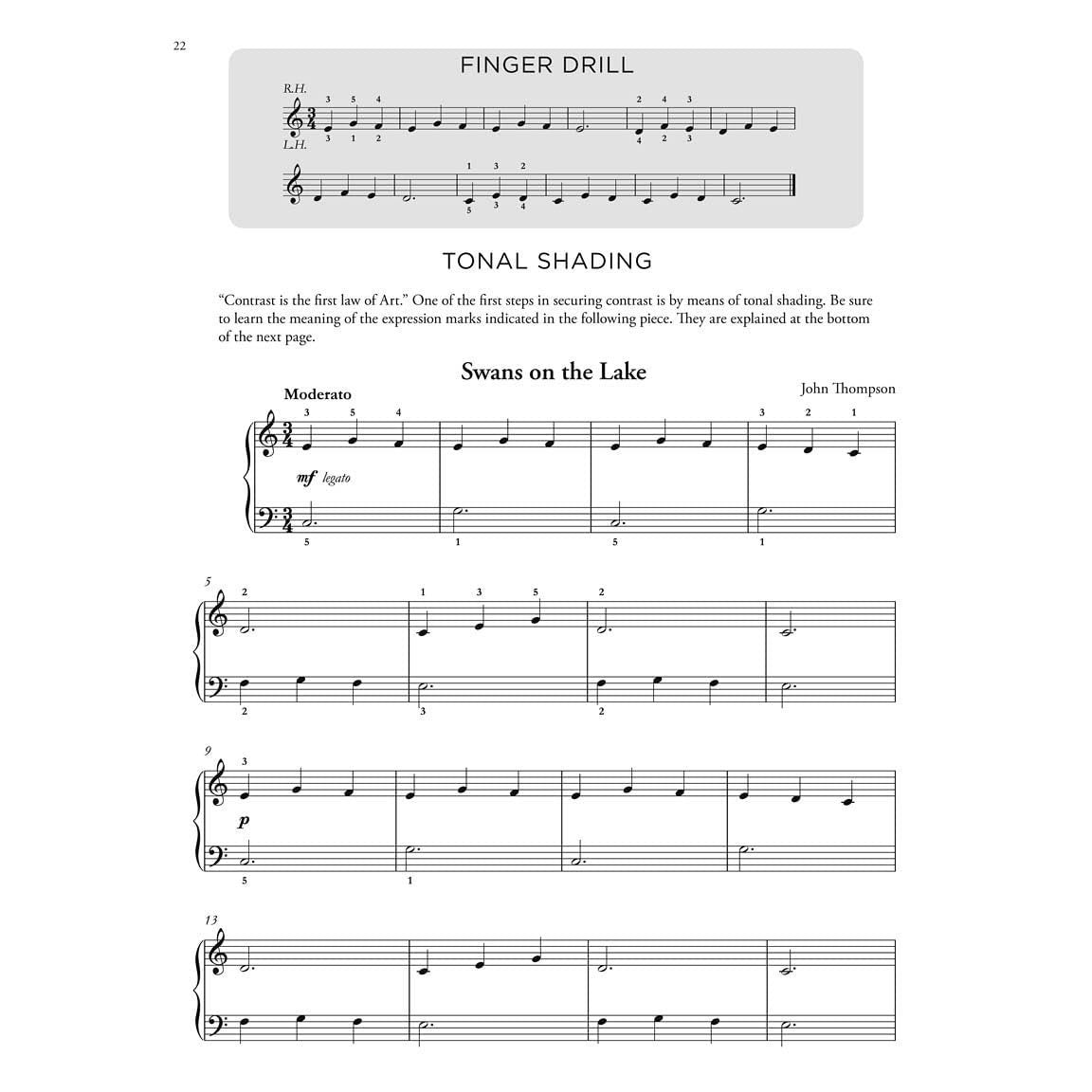 John Thompson's Adult Piano Course Book 1 Beginner to Elementary Level Classical, Folk, and Original Arrangements Softcover Piano Method (Revised)