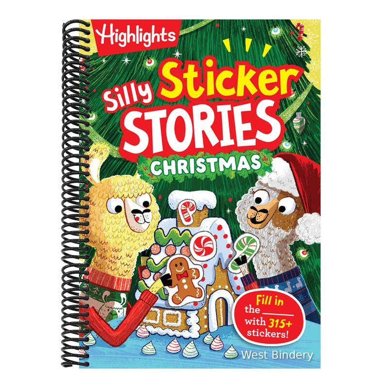 Silly Sticker Stories: Christmas: Fun Christmas Sticker Book for Kids with Hidden Pictures Puzzles, Fill-In Stories and Holiday Activities
