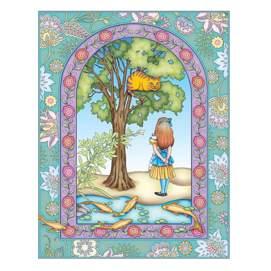 Creative Haven Alice in Wonderland Designs Coloring Book