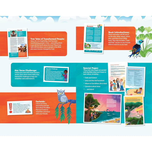 NLT Go Bible for Kids (Leatherlike, Blue Mountains): A Life-Changing Bible for Kids
