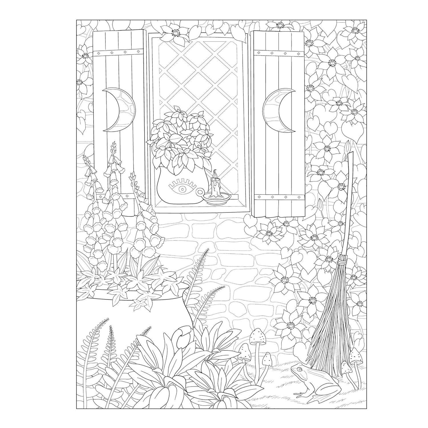 Creative Haven Witchcraft Coloring Book: Spellbinding Designs