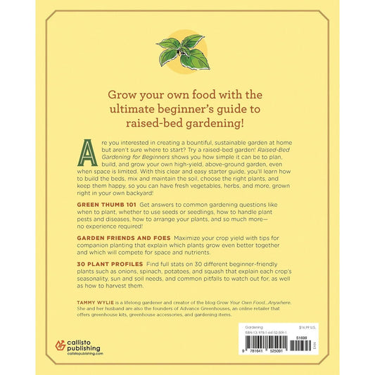 Raised-Bed Gardening for Beginners: Everything You Need to Know to Start and Sustain a Thriving Garden (Spiral Bound)