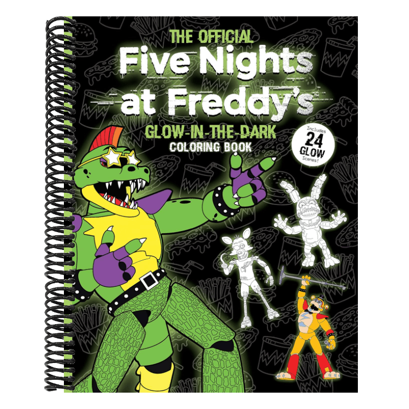 Five Nights at Freddy's Glow in the Dark Coloring Book (Five Nights at Freddy's) (Spiral Bound)