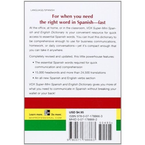 Vox Super-Mini Spanish and English Dictionary