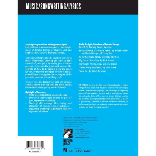 Songwriting: Essential Guide to Lyric Form and Structure Lyric Writing Techniques for Music Creators Songwriting Exercises and Tools for All Levels So