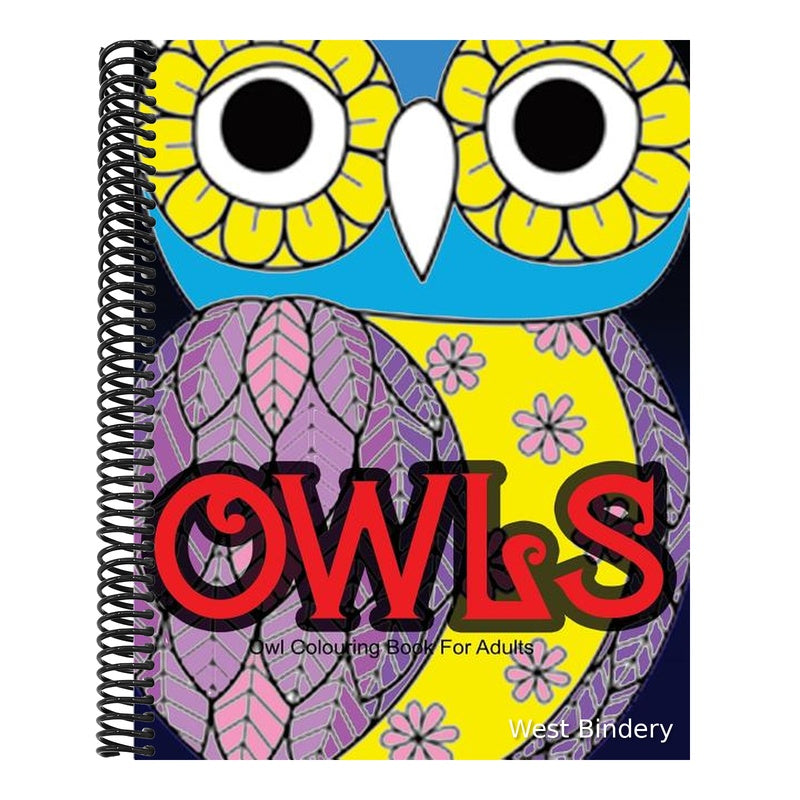 Owl Colouring Book for Adults