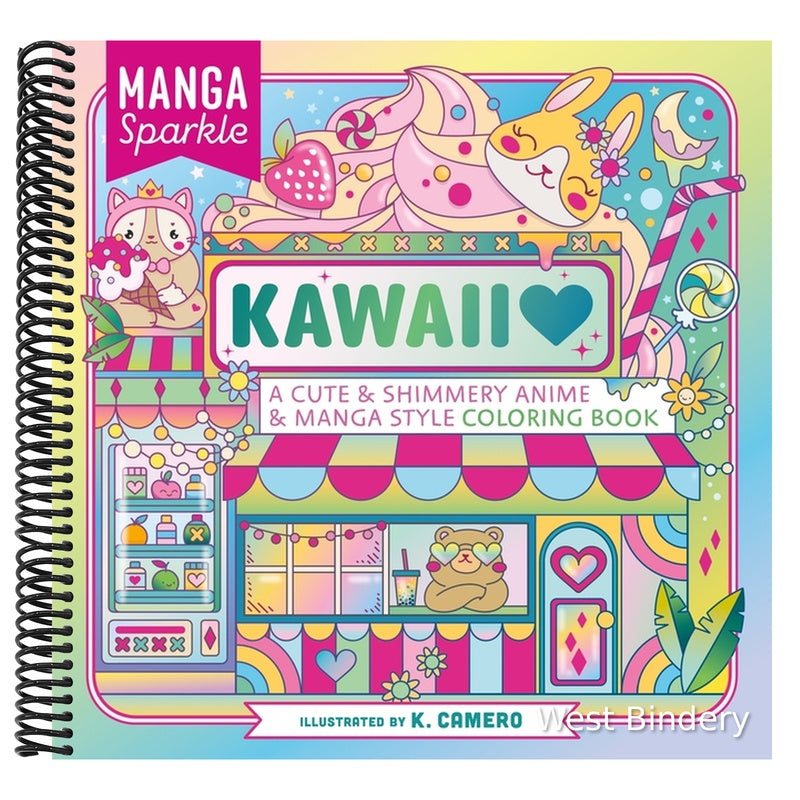 Manga Sparkle: Kawaii: A Cute & Shimmery Anime & Manga Style Coloring Book