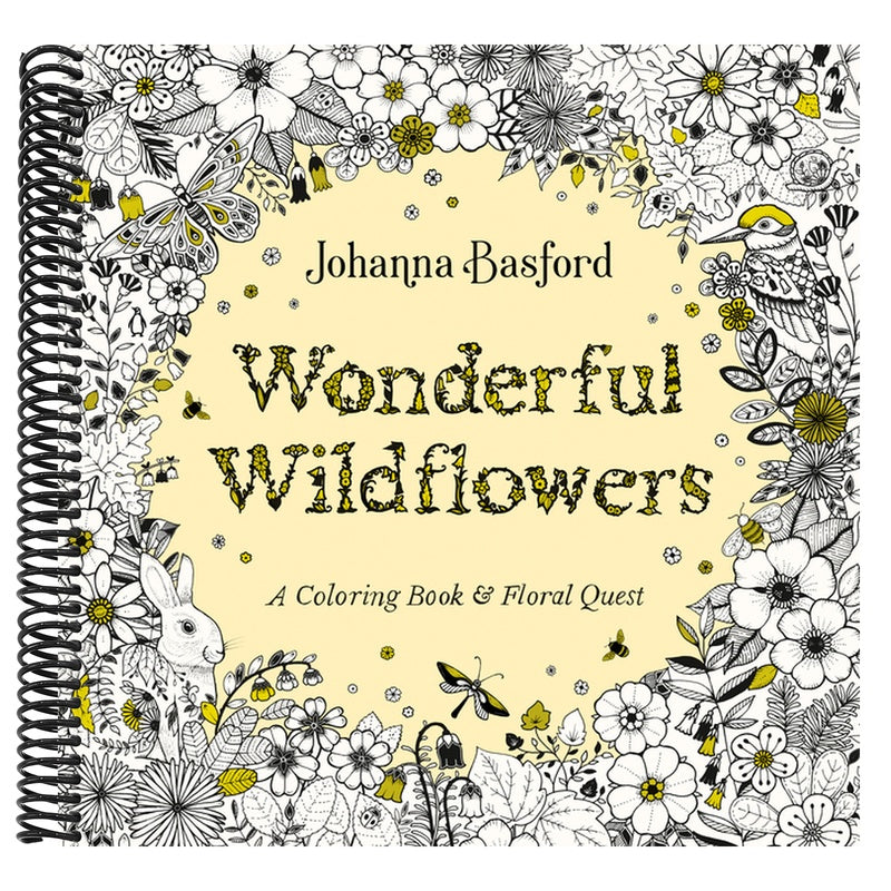 Wonderful Wildflowers: A Coloring Book and Floral Quest (Spiral Bound)
