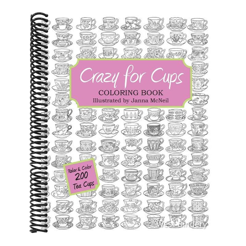 Crazy for Cups: Adult Coloring Book