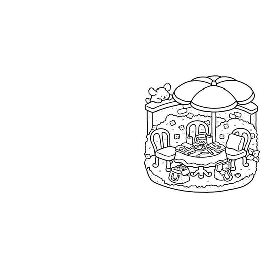 Cozy Corner: Coloring Book for Adults and Kids (Cozy Spaces Coloring) (Spiral Bound)