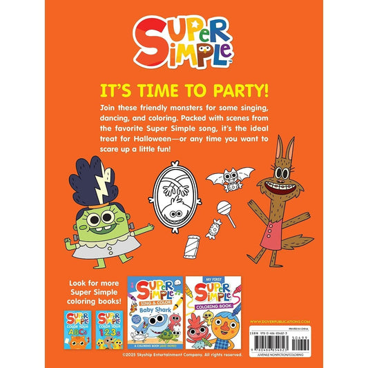Super Simple Monster Party Coloring Book