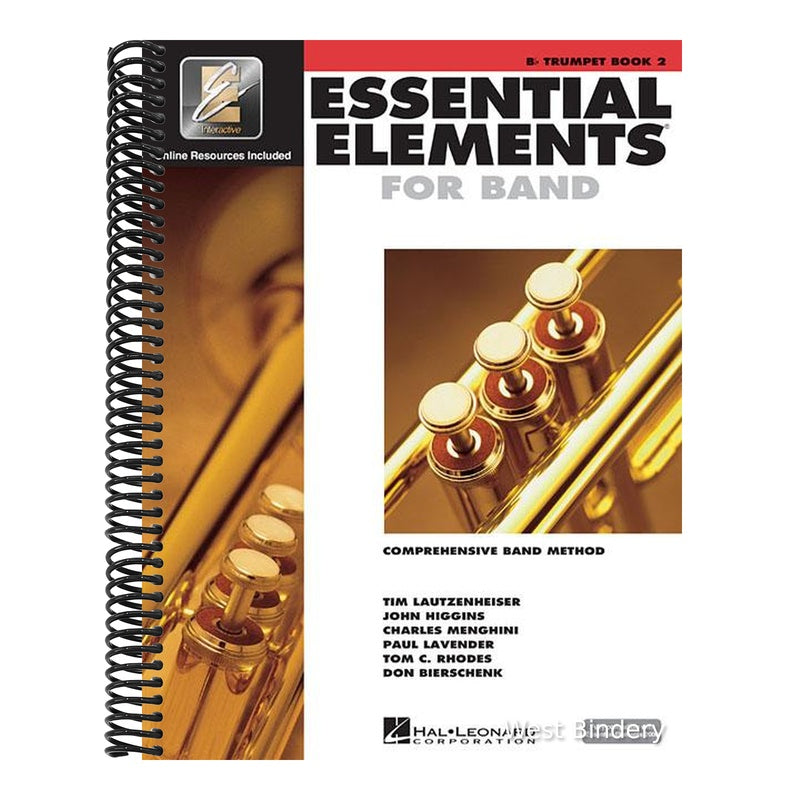 Essential Elements for Band BB Trumpet Book 2 W/Eei Comprehensive Band Method for Beginner Trumpet Players Includes Online Learning and Play-Along Med