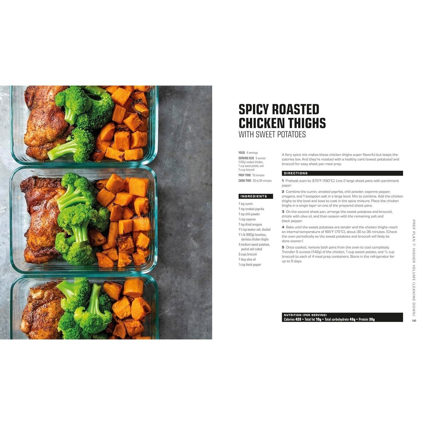 The Bodybuilder's Meal Prep Cookbook: 64 Make-Ahead Recipes and 8 Macro-Friendly Meal Plans (The Bodybuilder's Kitchen) (Spiral Bound)