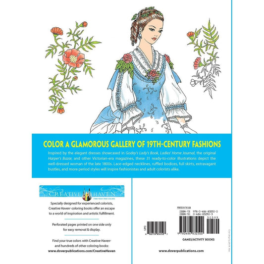 Creative Haven Victorian Gowns Coloring Book
