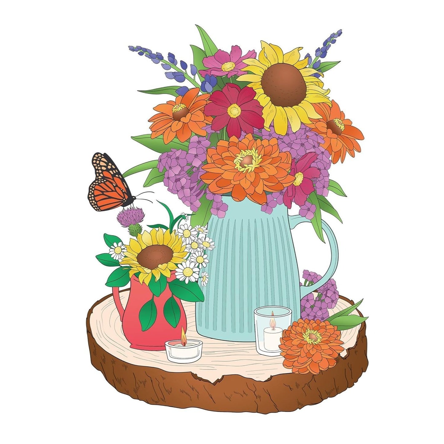 Creative Haven Wildflowers Coloring Book