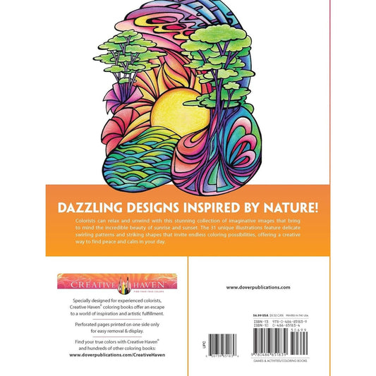 Creative Haven Sunrise Sunset Coloring Book
