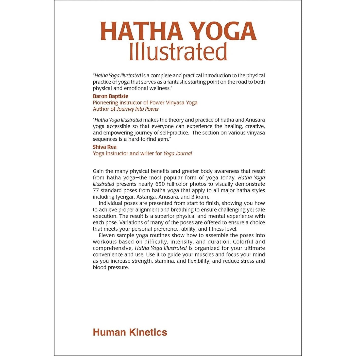 Hatha Yoga Illustrated
