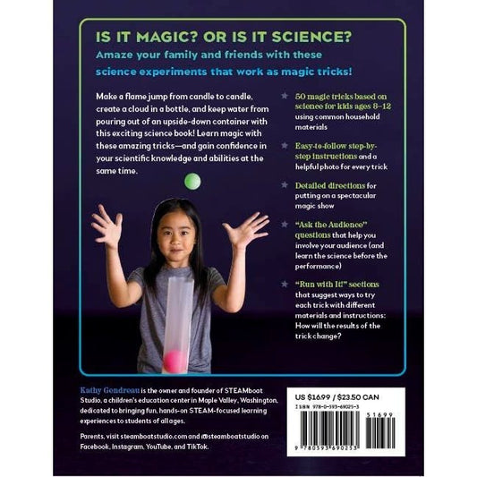 Science Magic Tricks for Kids: 50 Amazing Experiments That Explode, Change Color, Glow, and More! (Spiral Bound)