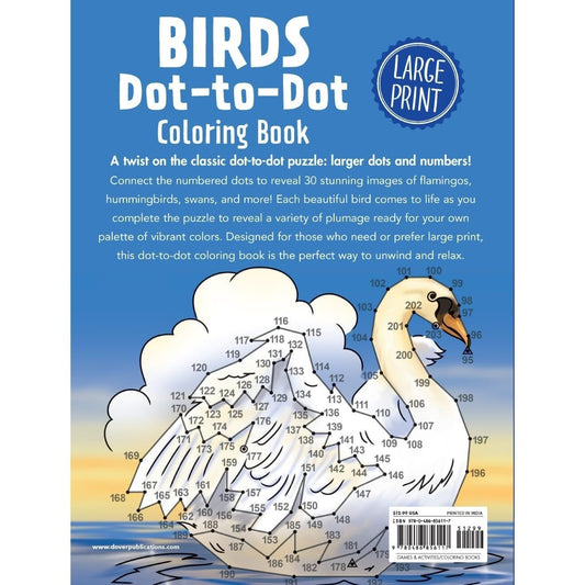 Birds Dot-To-Dot Coloring Book