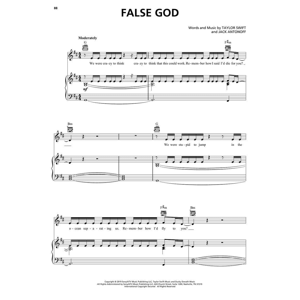 Taylor Swift - Lover Easy Taylor Swift Piano Music Book 18 Hits by the Greatest Pop Artist - Son (Spiral Bound)