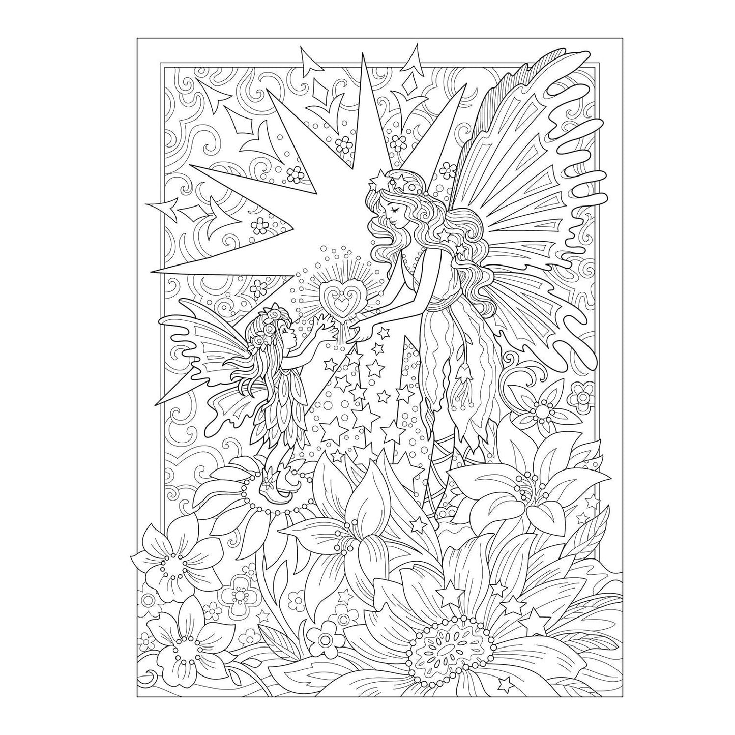 Creative Haven Magical Fairies Coloring Book