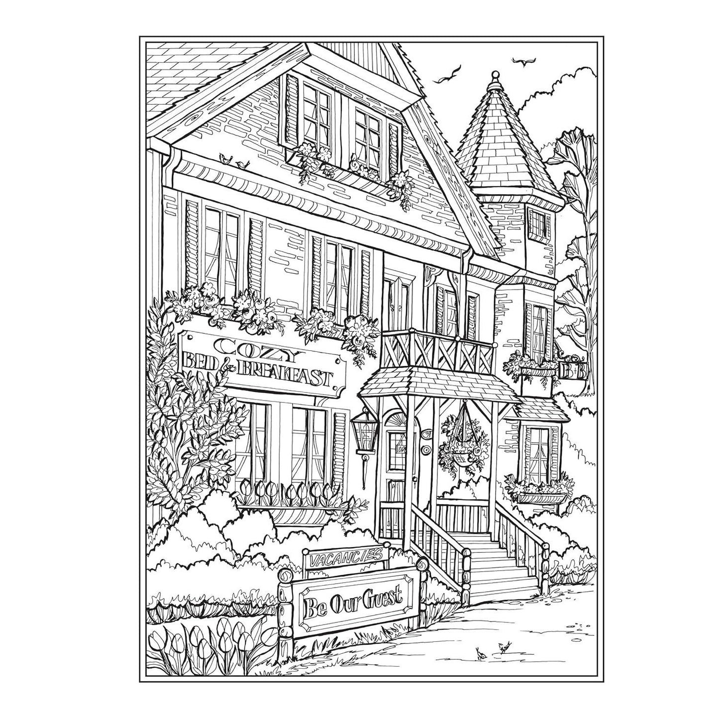 Creative Haven Main Street Coloring Book
