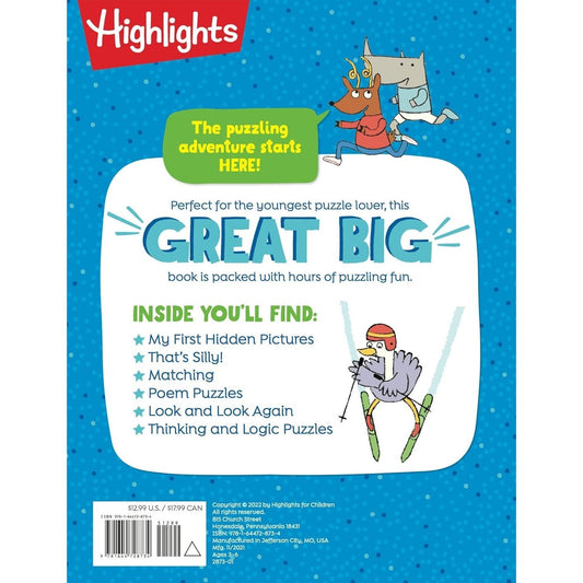 The Great Big Book of My First Puzzles (Great Big Puzzle Books) (Spiral Bound)