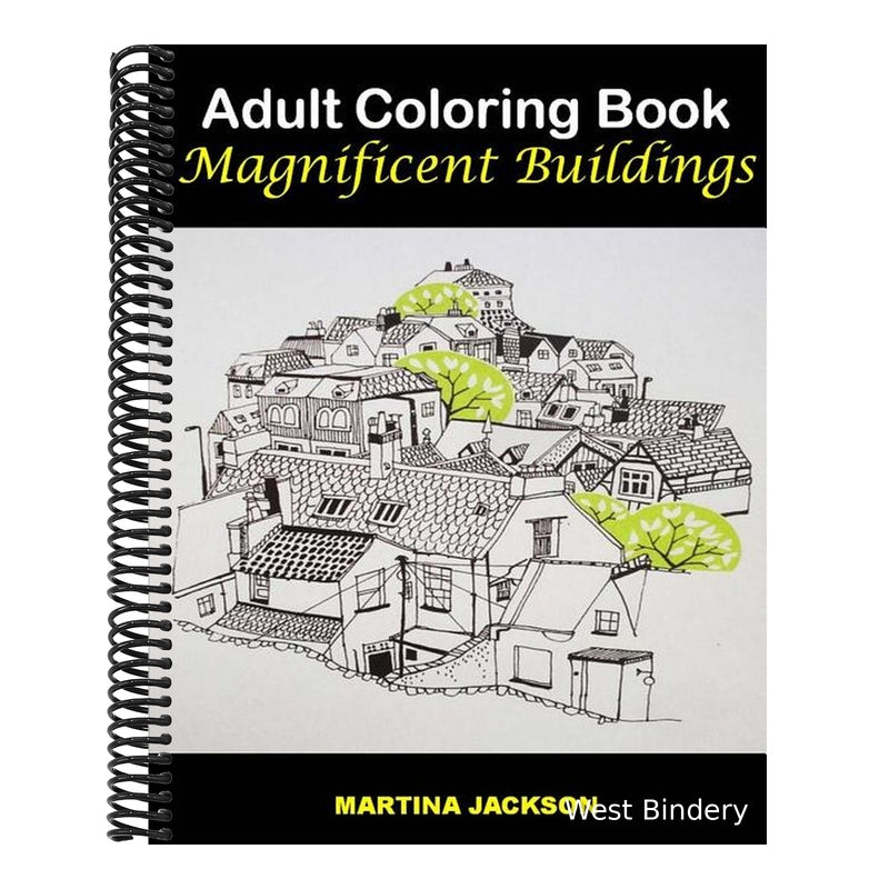 Adult Coloring Book - Magnificent Buildings: 40 Detailed Coloring Pages Of Buildings