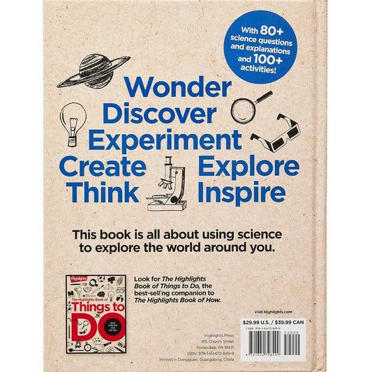 The Highlights Book of How: Discover the Science Behind How the World Works, Hands-On Activities & Experiments for Kids, 100+ Activities to Learn How Scie (Highlights Books of Doing)