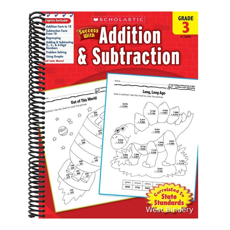 Scholastic Success with Addition & Subtraction: Grade 3 Workbook