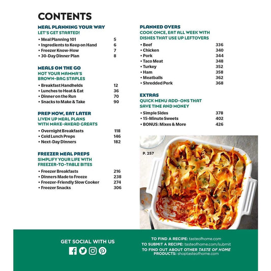 Taste of Home Meal Planning Cookbook: Over 500 Recipes, Tips & Secrets for Busy Meal Planners
