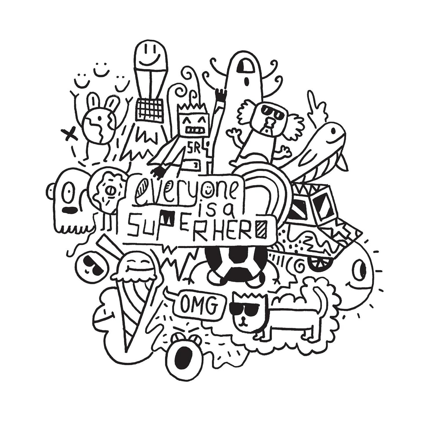 The Official Doodle Boy Coloring Book