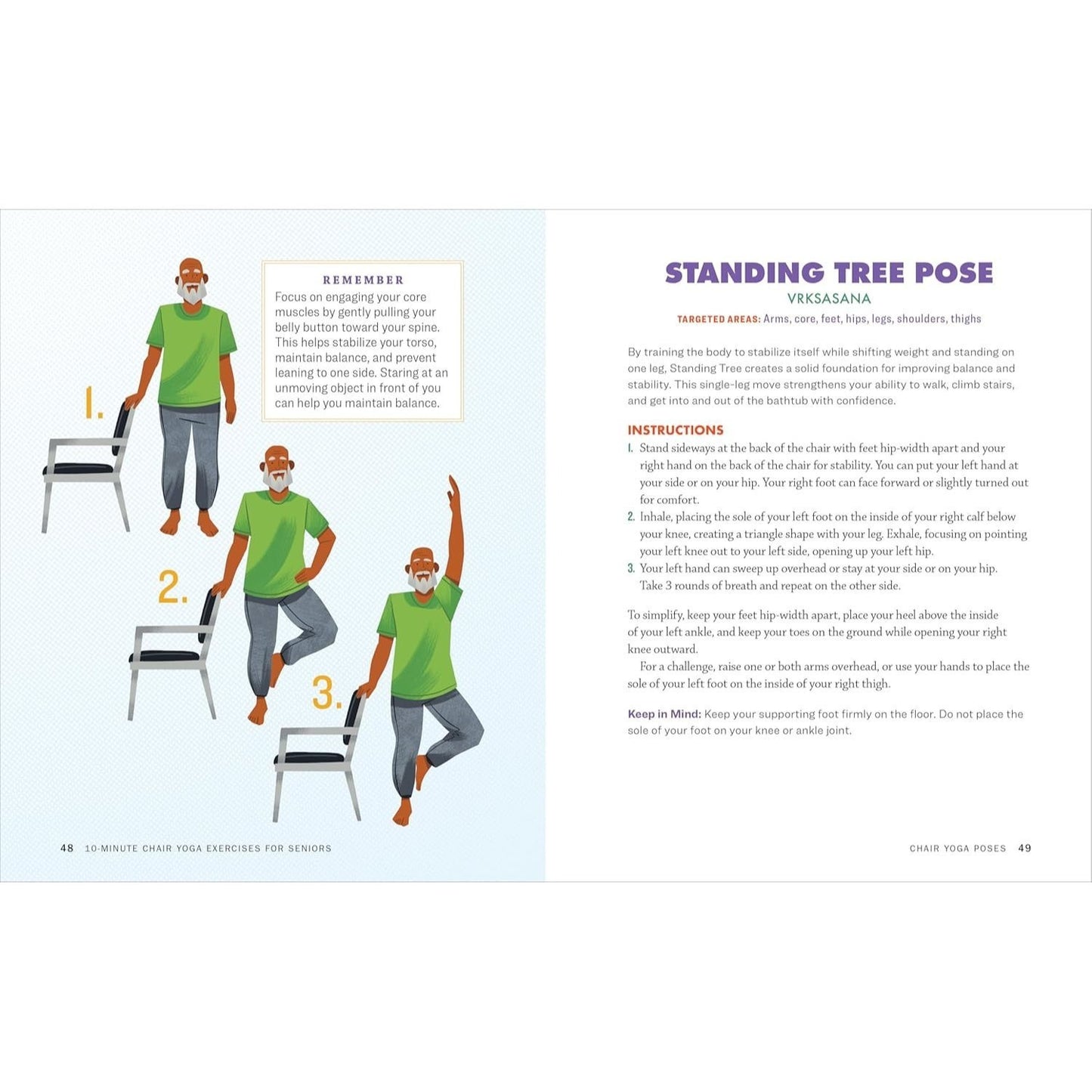 10-Minute Chair Yoga Exercises for Seniors: 40 Poses to Build Strength and Flexibility for Fall Prevention