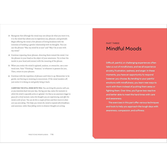 Practicing Mindfulness: 75 Essential Meditations to Reduce Stress, Improve Mental Health, and Find Peace in the Everyday (Spiral Bound)