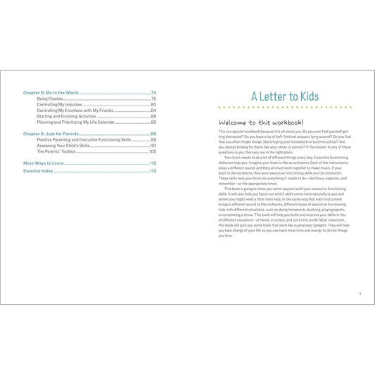 Executive Functioning Workbook for Kids: 40 Fun Activities to Build Memory, Flexible Thinking, and Self-Control Skills at Home, in School, and Beyond (Health and Wellness Workbooks for Kids) (Spiral Bound)