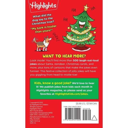 Best Kids' Christmas Jokes Ever!: Festive Collection of Santa Jokes, Reindeer Riddles and Christmas Laughs for a Ho-Larious Christmas-Themed Gift for (Highlights Joke Books) (Spiral Bound)