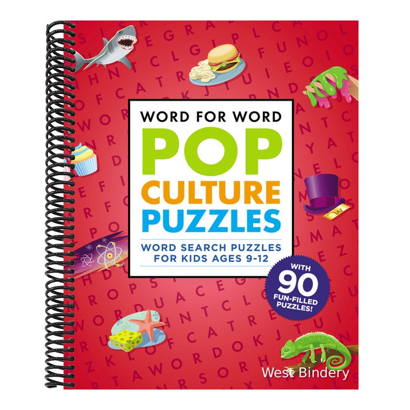 Word for Word: Pop Culture Puzzles: Word Search Book for Kids Ages 9-12