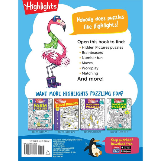 Winter Puzzles: Over 100 Snowy Puzzles, Brainteasers, Mazes, Matching Games and Winter-Themed Crafts for Kids (Highlights Puzzlemania Activity Books) (Spiral Bound)