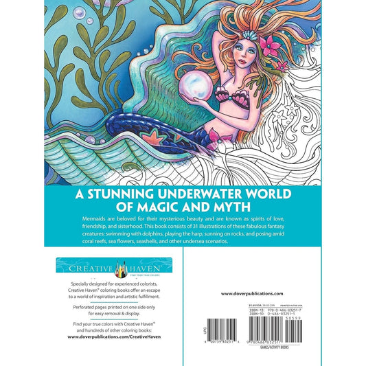Creative Haven Magnificent Mermaids Coloring Book