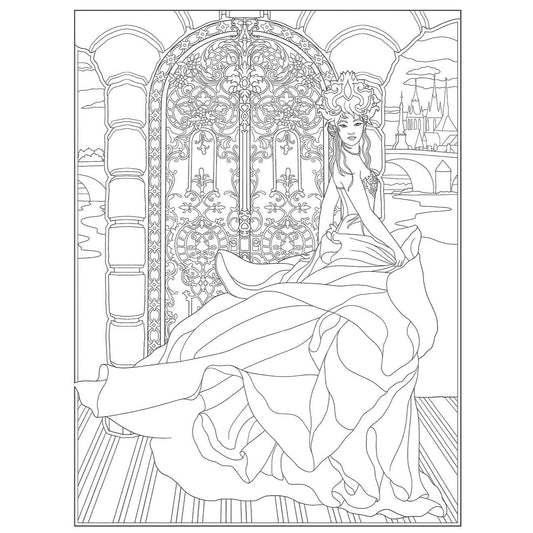 Creative Haven Gothic Fantasy Coloring Book