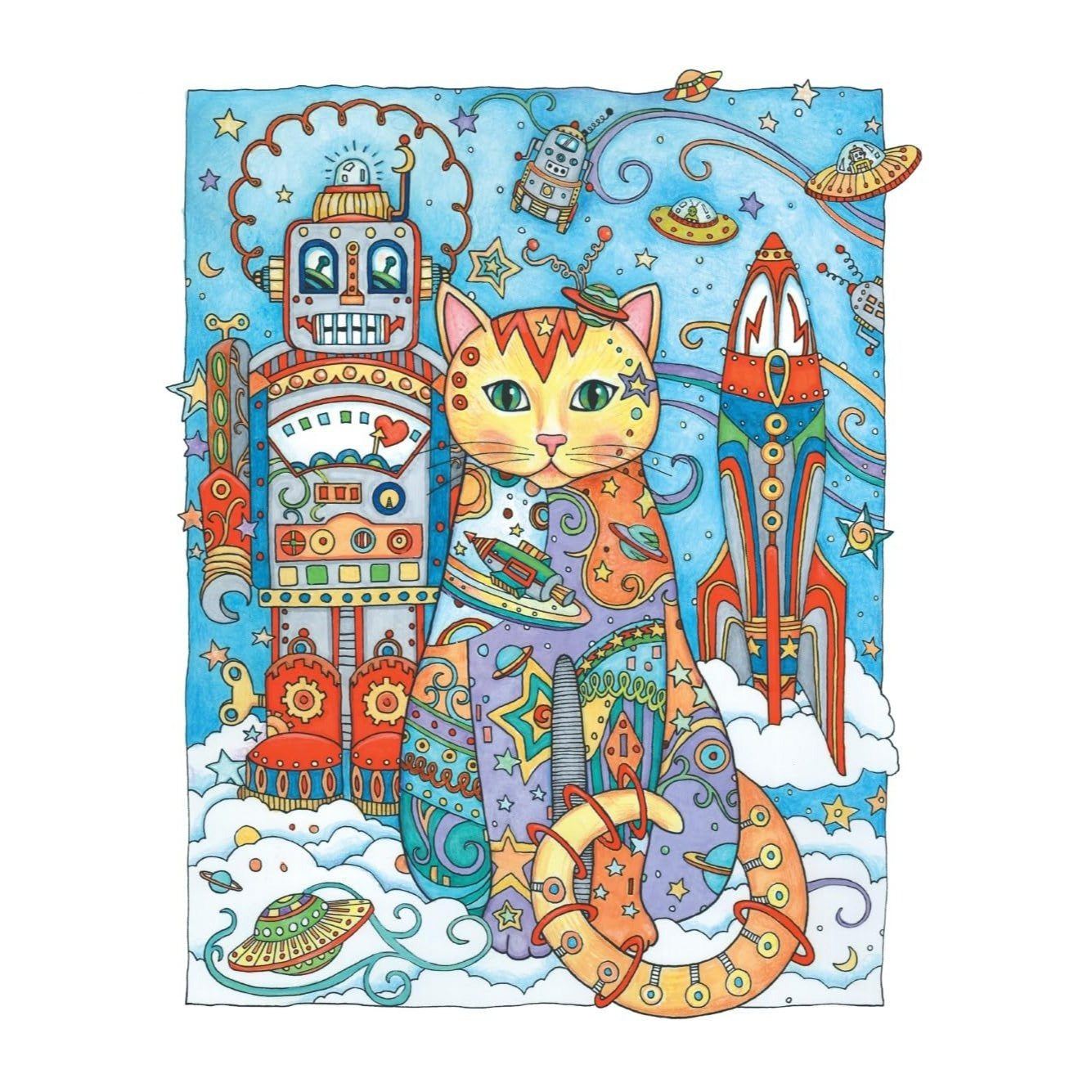 Creative Haven Creative Cats Coloring Book (First Edition, First)