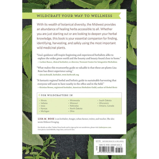 Midwest Medicinal Plants: Identify, Harvest, and Use 109 Wild Herbs for Health and Wellness (Medicinal Plants) (Spiral Bound)