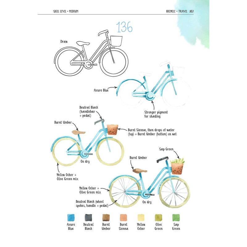 Watercolor Success in Four Steps: 150 Skill-Building Projects to Paint (Spiral Bound)