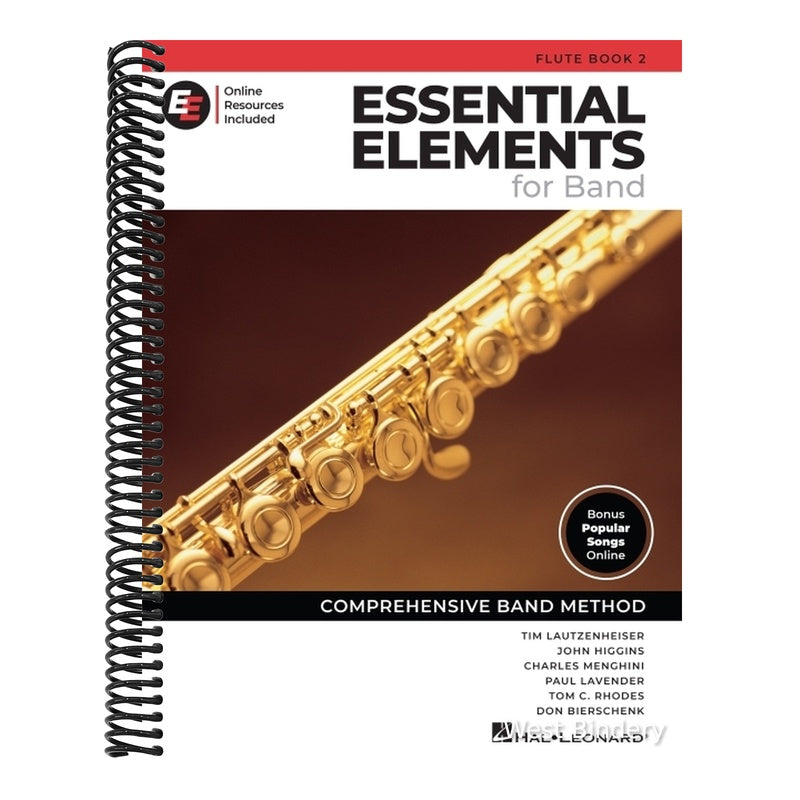 Essential Elements for Band Flute Book 2 Beginner and Intermediate Flute Method Book with Sheet Music and Online Tools Comprehensive Lesson Book for S