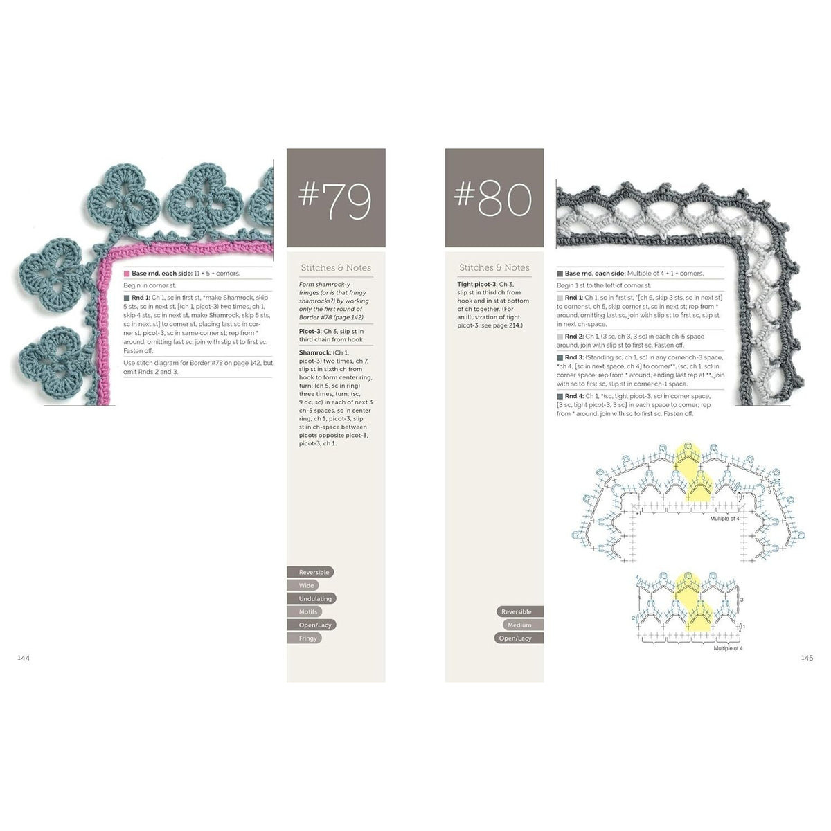 Every Which Way Crochet Borders: 139 Patterns for Customized Edgings (Spiral Bound)