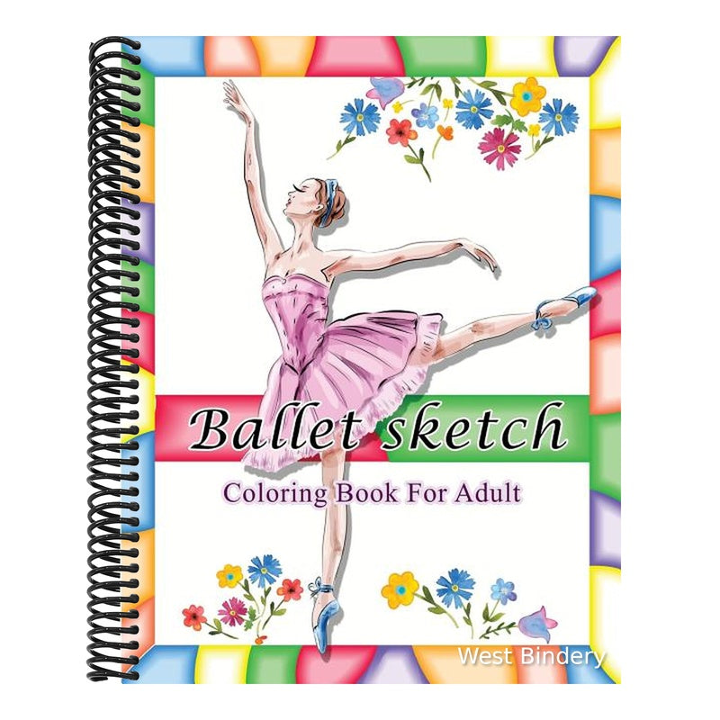 Ballet Sketch Coloring Book for Adult: Beautiful Women in Ballet Sport Sketch Pattern for Relaxation