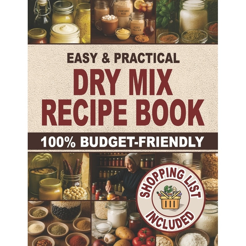 Easy & Practical Dry Mix Recipe Book: 100% Budget-Friendly Homemade Recipes to Stock Up for Long-Term Storage & Shop Only Once a Month to Enjoy Stress