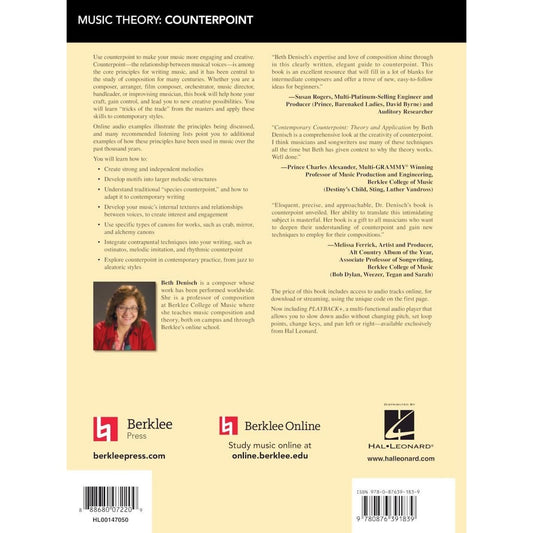 Contemporary Counterpoint - Theory and Application Composition and Arranging Techniques for Modern Musicians Learn Harmony Writing and Creative Counte